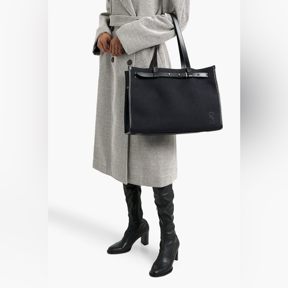 Proenza Schouler Black Structured Leather Tote
